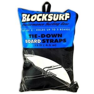 Blocksurf Tie-Down Board Straps & Round Pad Foam Bars